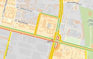 Из-за дождя Киев застрял в пробках