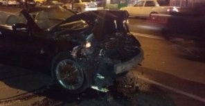 Пьяный одессит разбил свой Lexus всмятку