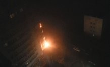В Киеве пятый раз горит высотка на Шулявке