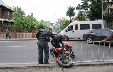 В городе участились аварии из-за лихачей-мотоциклистов