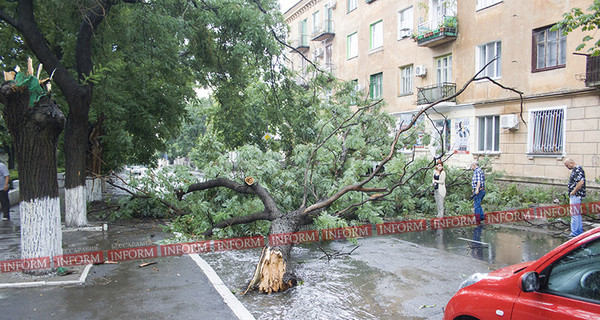 Из-за урагана почти 70% домов в городе на Одесчине остались без света