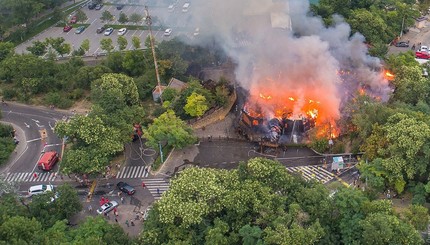 В Одессе сгорел ресторан