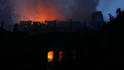 Пожар в Одессе. Горит ресторан 