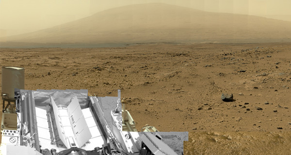NASA составило панораму Марса, на которой видно птиц в полете