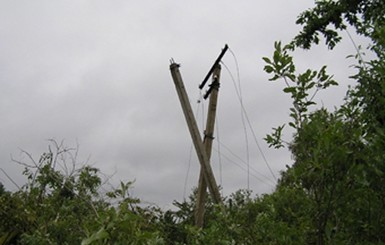 Непогода оставила часть Украины без света 