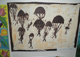 Сербские дети прислали в Харьков рисунки о войне 
