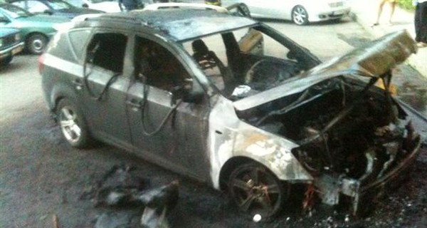 В Ужгороде сожгли авто 