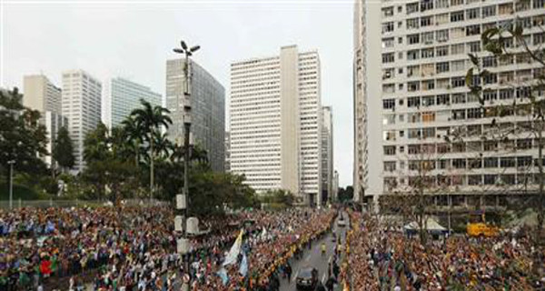 Приезд Папы Римского в Бразилию спровоцировал очередные беспорядки 