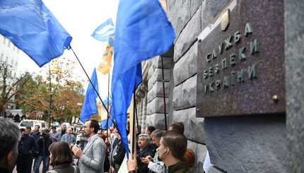 В Киеве прошлел протест против повышения цен на автомобильный газ