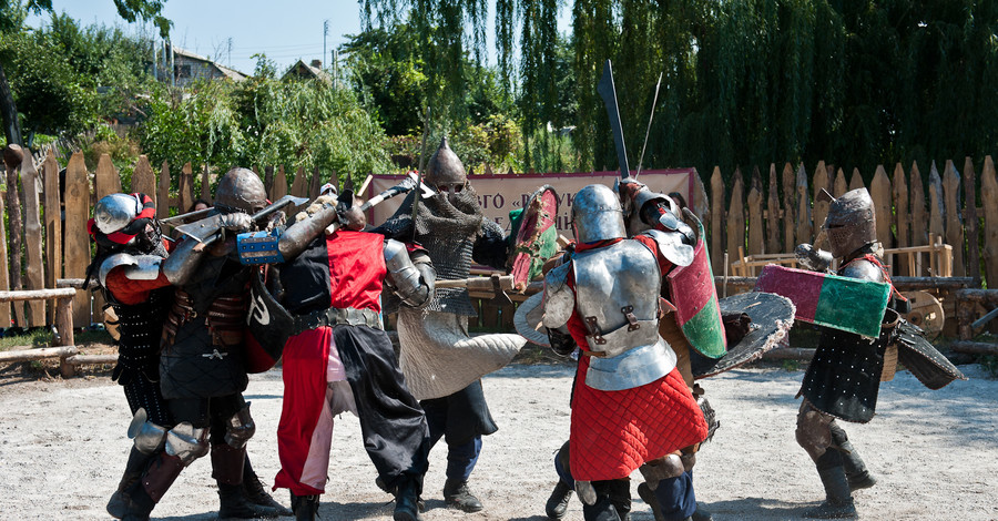В Запорожье сразились рыцари