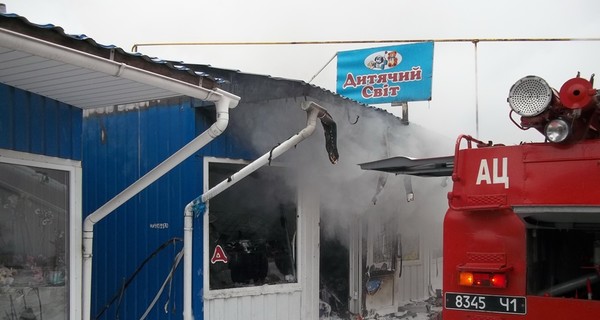 В Полтавской области горел очередной рынок