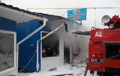 В Полтавской области горел очередной рынок