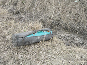 В Донбассе нашли «светящийся» мешок из Ташкента 