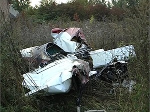 Упавший на Ивано-Франковщине самолет повредил линию электропередач