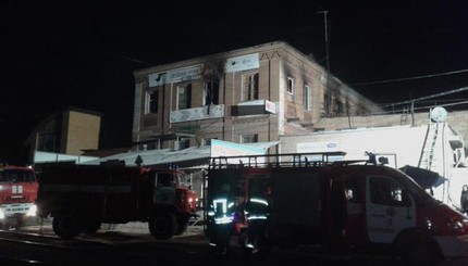 Пожар в хостеле в Запорожье