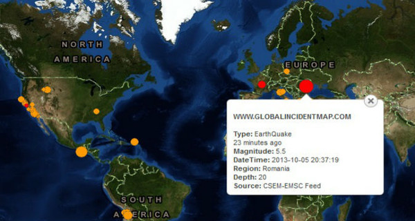 Кишиневцев разбудило землетрясение в 5 баллов