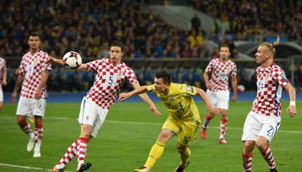 Футбол Украина - Хорватия 0:2