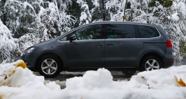 Центральную Европу занесло снегом