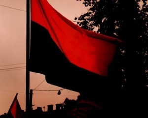 В Крыму сожгли флаг УПА