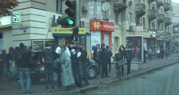 В ДТП в центре Днепропетровска пострадавших оказалось четверо