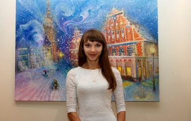 Запорожская художница обрадовалась краже своей картины в Латвии