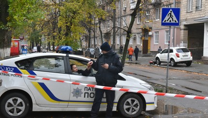 На месте взрыва в Киеве продолжают работать следователи (Фото)