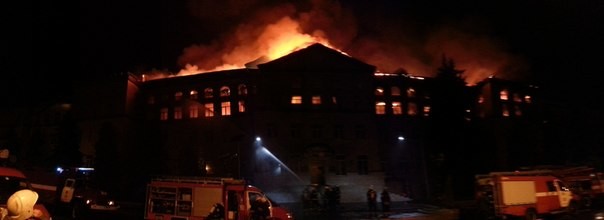Пожар в киевском аграрном университете предварительно квалифицировали как умышленный поджог
