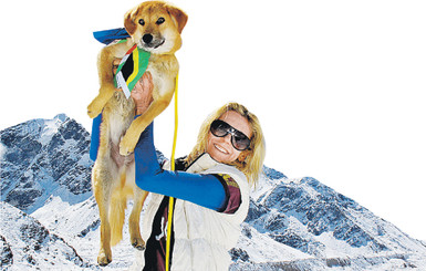 Дама с собачкой на Эвересте 