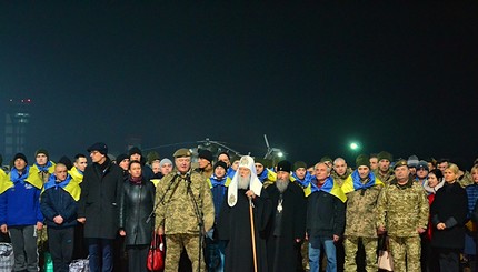 Встреча освобожденных украинцев в Харькове