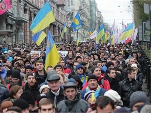 Митинг Партии регионов охраняет 