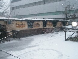 Ранним утром в Киеве вспыхнуло кафе