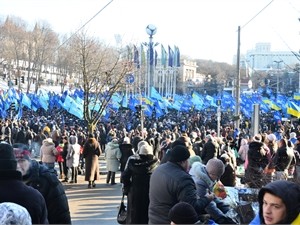 На Европейской площади нет митинга Партии регионов