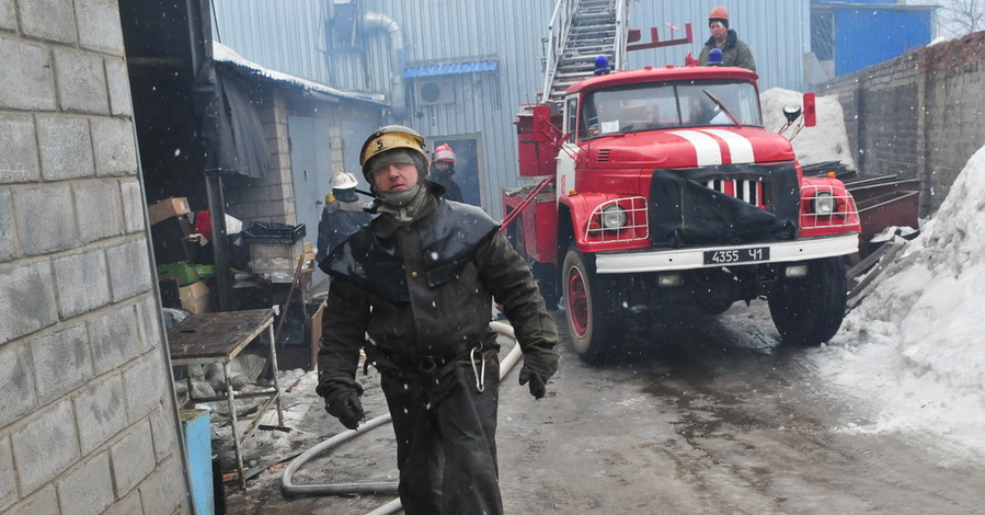 В Киеве горели киоски