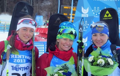 Украинские биатлонистки завоевали серебро на универсиаде в Италии