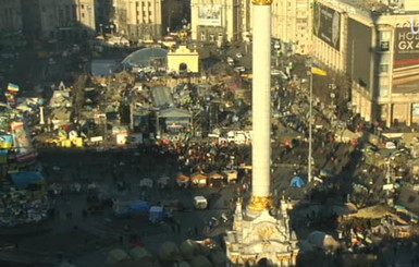 Ночь на Евромайдане прошла спокойно