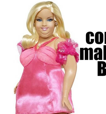 В Интернете появилась новая кукла - толстая Барби  