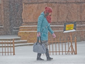 Днепропетровцев в канун Рождества ожидает мокрый снег