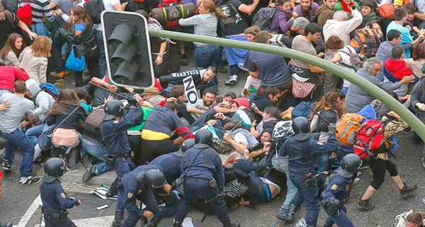В Испании вспыхнули беспорядки, есть раненые