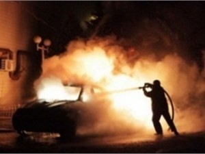 В Киеве сгорел водитель грузового автомобиля