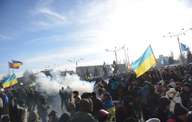 В Запорожье милиция задержала 46 митингующих
