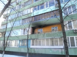 В Киеве из-за окурка сгорел балкон