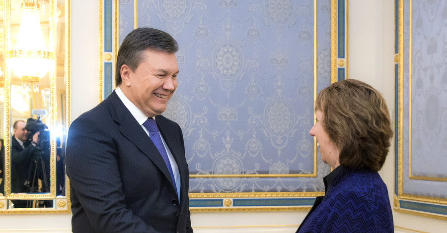 Янукович встречается с Эштон