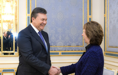 Янукович встречается с Эштон
