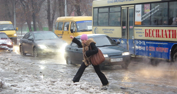 Наступающее потепление угрожает Донецку подтоплением