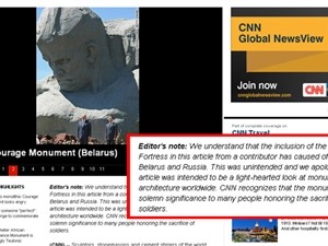 Украинское посольство в Белоруссии критикует CNN за рейтинг уродливых памятников