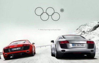 Audi использовала для рекламы конфуз с Олимпийскими кольцами