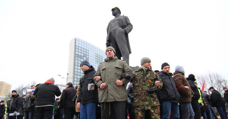В Донецке по-украински не заговорили и создают православный антимайдан [ВИДЕО]