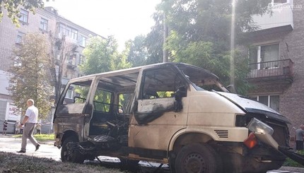 Взрыв маршрутки в Днепропетровской области