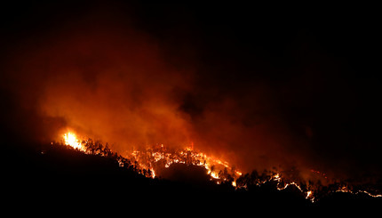 На португальском курорте возник пожар