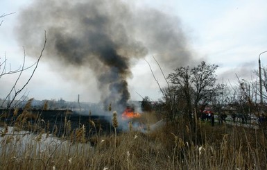 В Запорожской области огонь повредил площадь в 55 футбольных полей